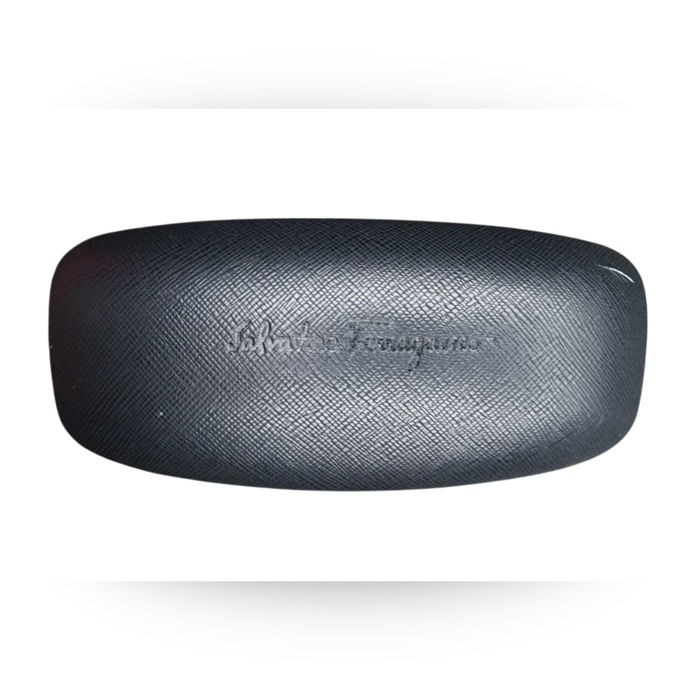 New W/Defects Salvatore Ferragamo Hard Sunglass Case W/Lense Wipe